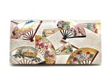 四季扇面 束入れ (金唐柄)［t］