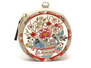 文庫屋「大関」 完売【限定アイテム】唐子 四角いがま口（絢爛柄