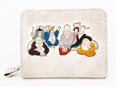 終売 七福神 ぐるっとファスナーのお財布［t］