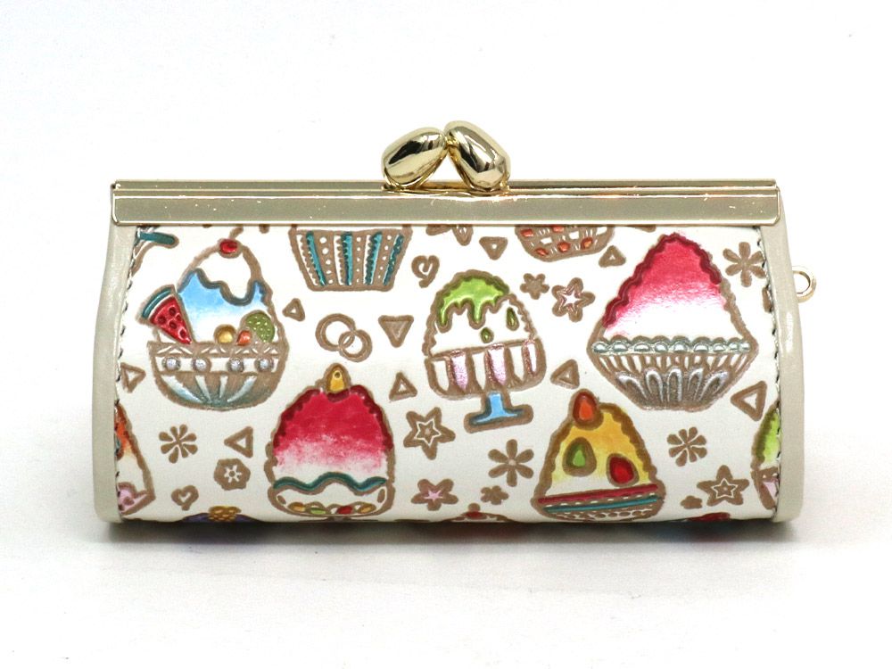 文庫屋 大関 販売終了 かき氷 リップも入るハートまちの小物入れ