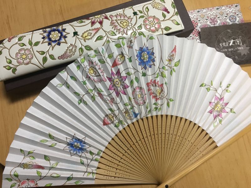 文庫屋 大関 花更紗 扇子 N T 文庫屋 大関 花更紗 扇子 N T